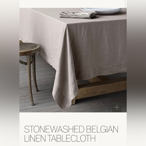 Restoration Hardware Dining Rh Stonewashed Belgianlinen Tablecloth